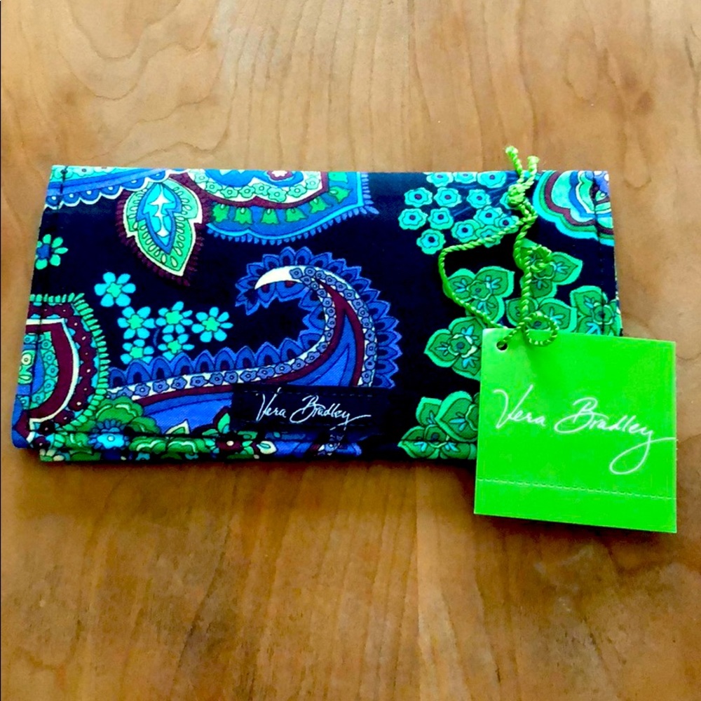 Vera Bradley checkbook cover- blue rhapsody